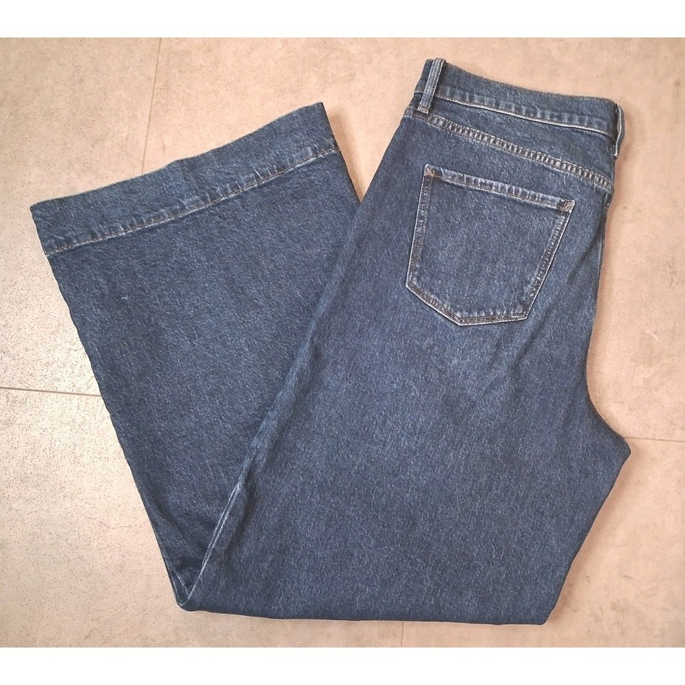 A.N.A. High Rise Wide Leg Jeans Womens Size 14 Barrel - Picture 2 of 10